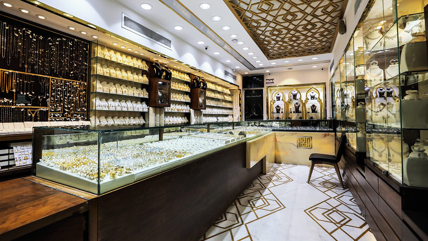 arabic brand identity fabric gold Jewellery luxury real estate rebranding typography   عربي