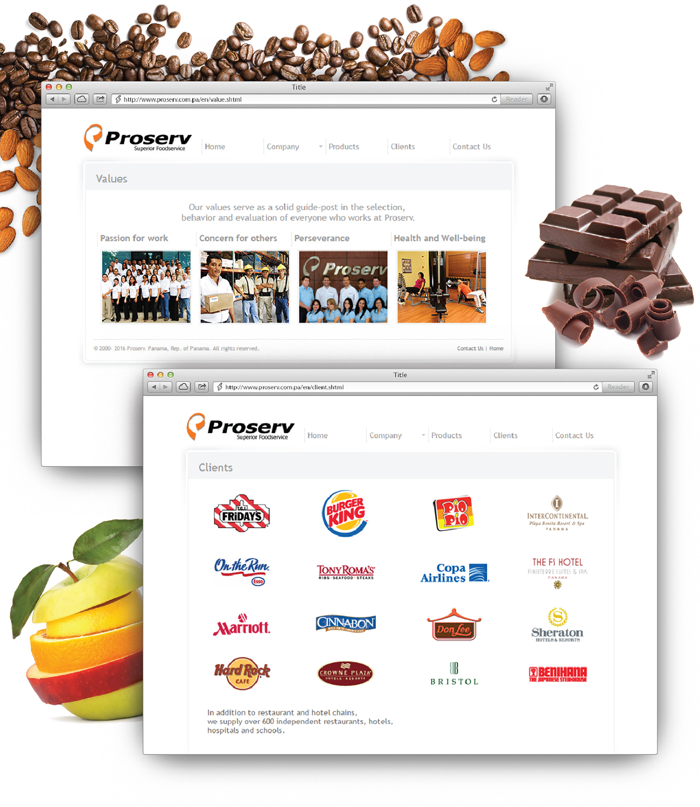 Website Proserv food service panama Food 