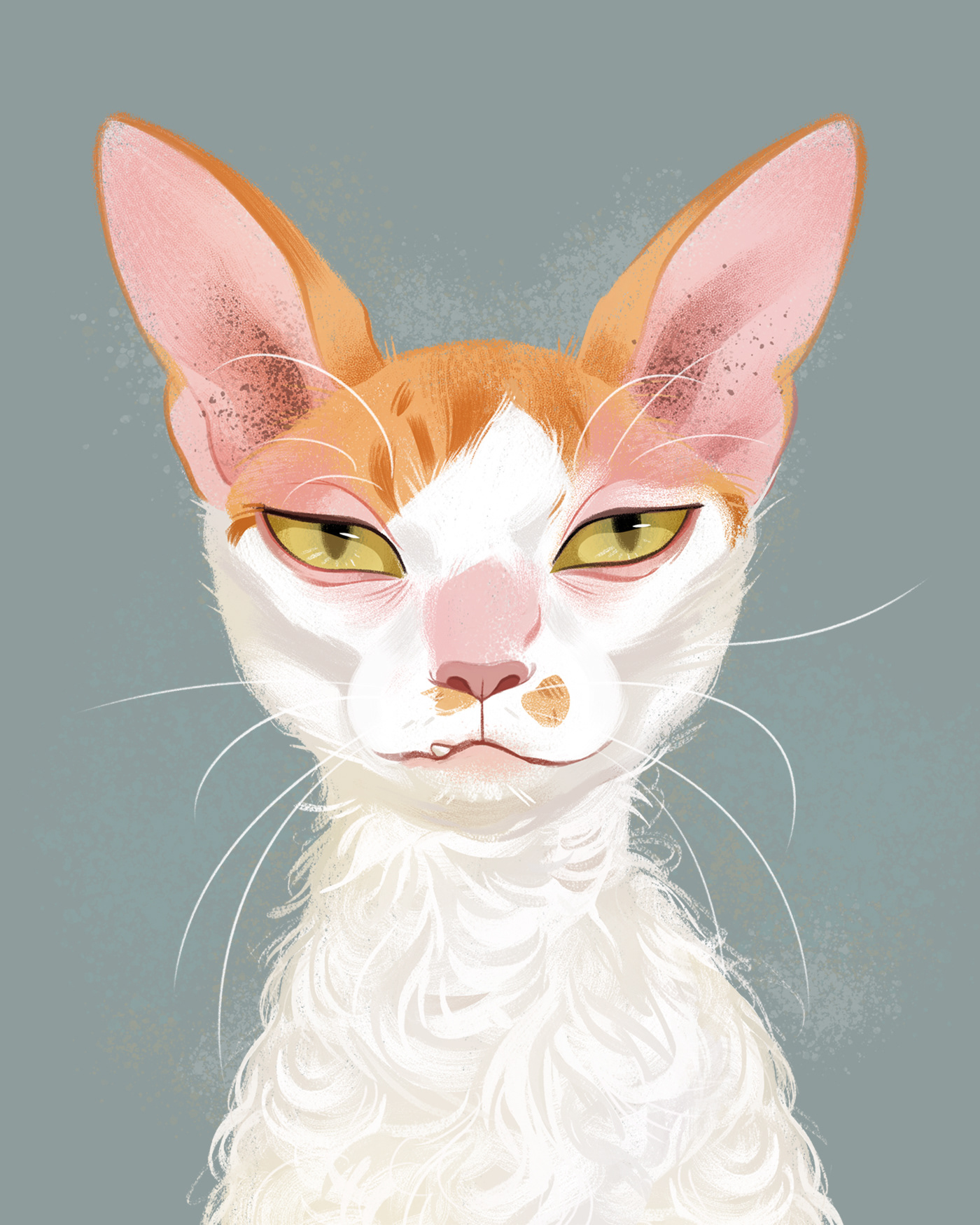 animal animal art cats Character design  ILLUSTRATION  kid lit painting   pets portrait Cat