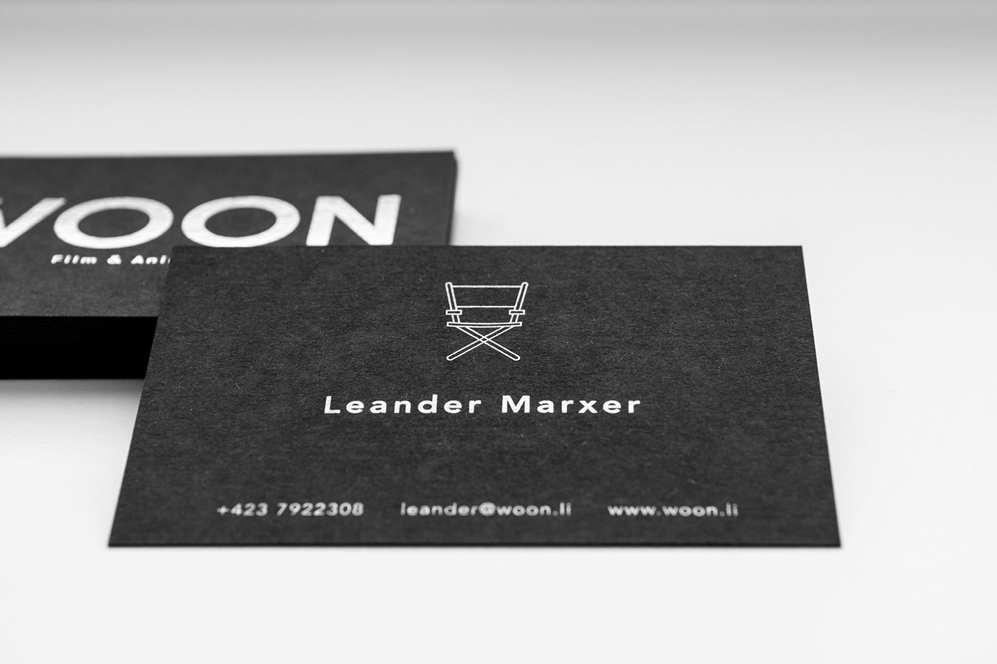 corporate design black silver letterpress businesscard concept ArtDirection Stationery moon Space  galaxy