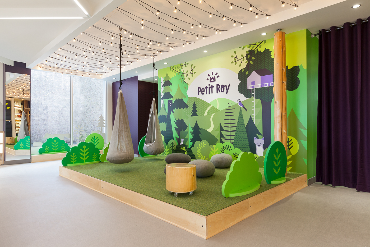 interior design  kid store design ILLUSTRATION  forest