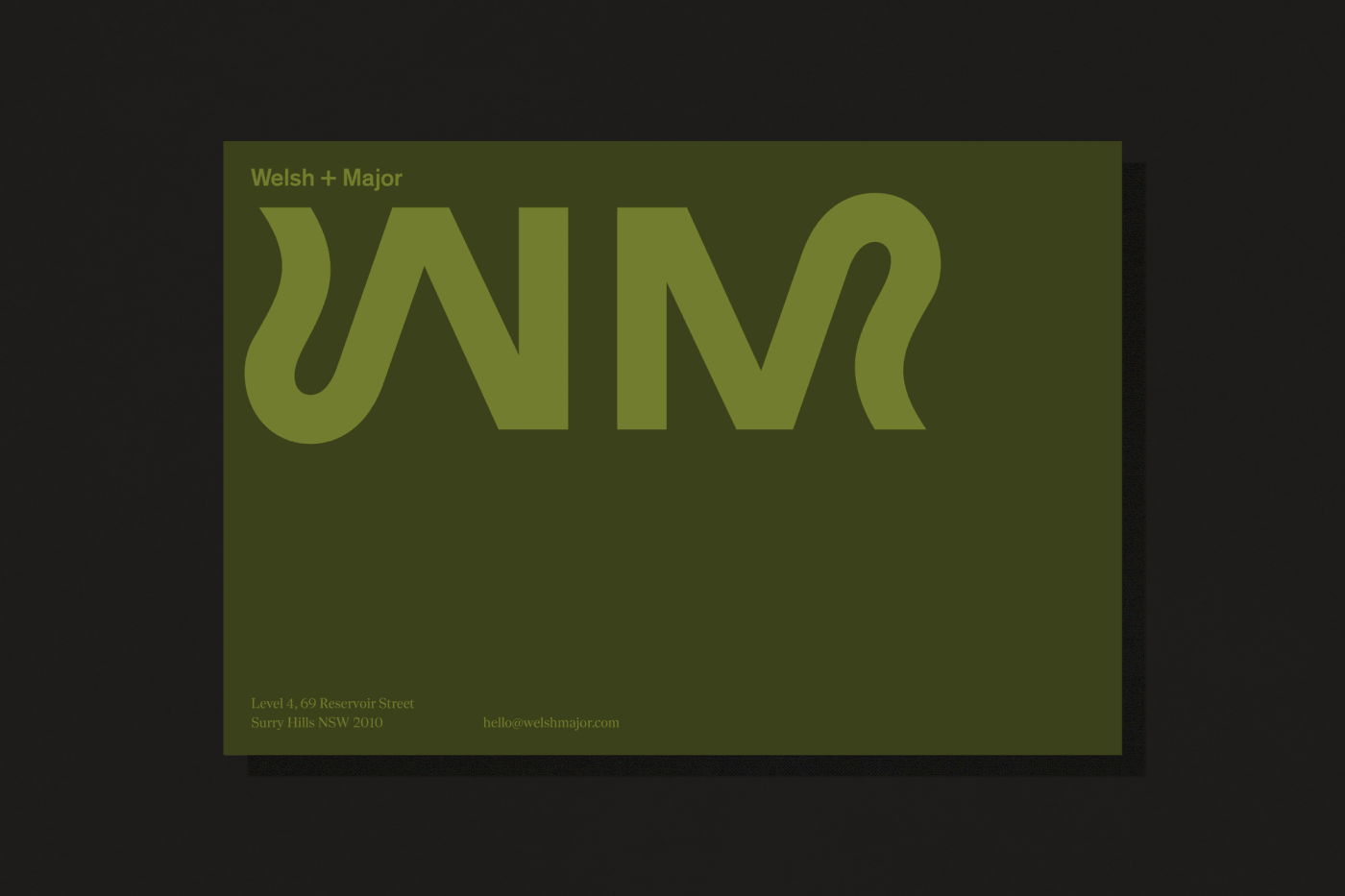 architects architecture branding  identity logo W+M Welsh+Major