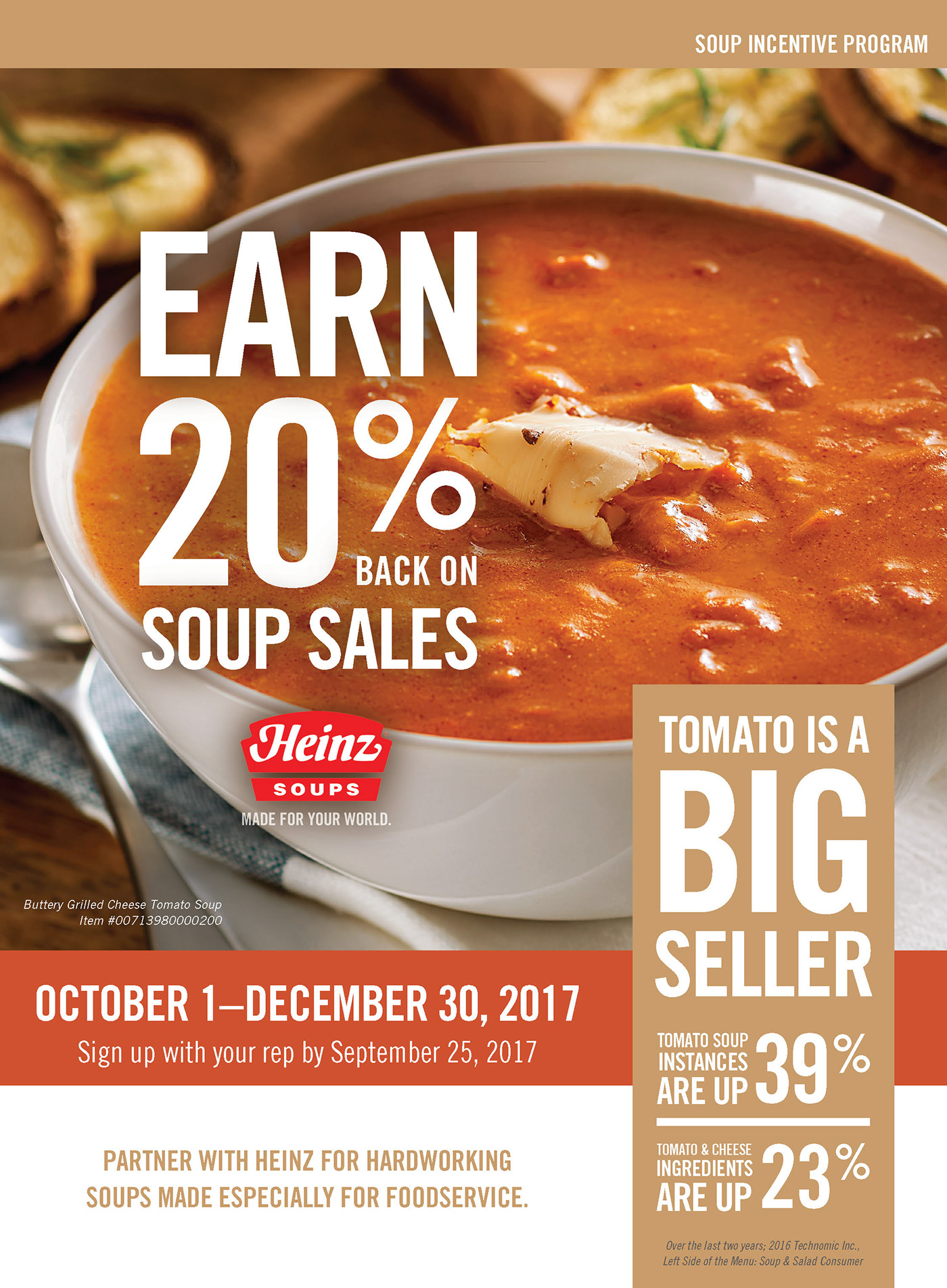 heinz Soup heinz soup sell sheet promo Promotion typography  