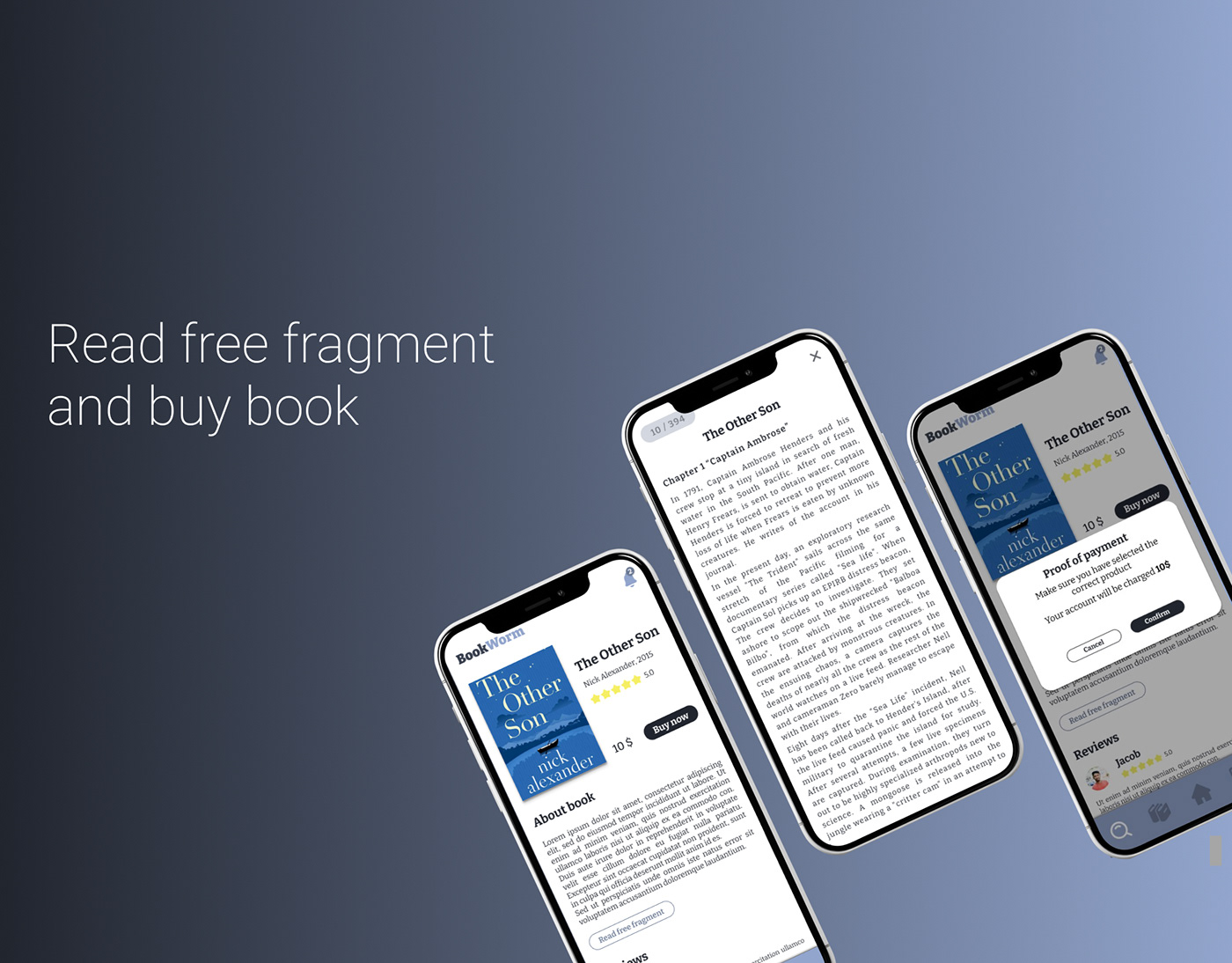 UI/UX Mobile app ui design UX design app mobile app design Reading app book Bookstore