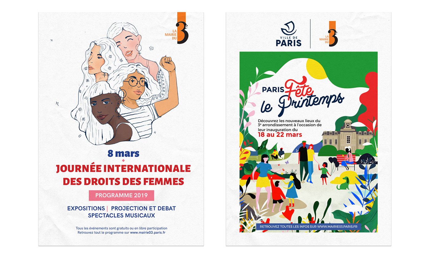 affiche flyer graphiste ILLUSTRATION  Paris