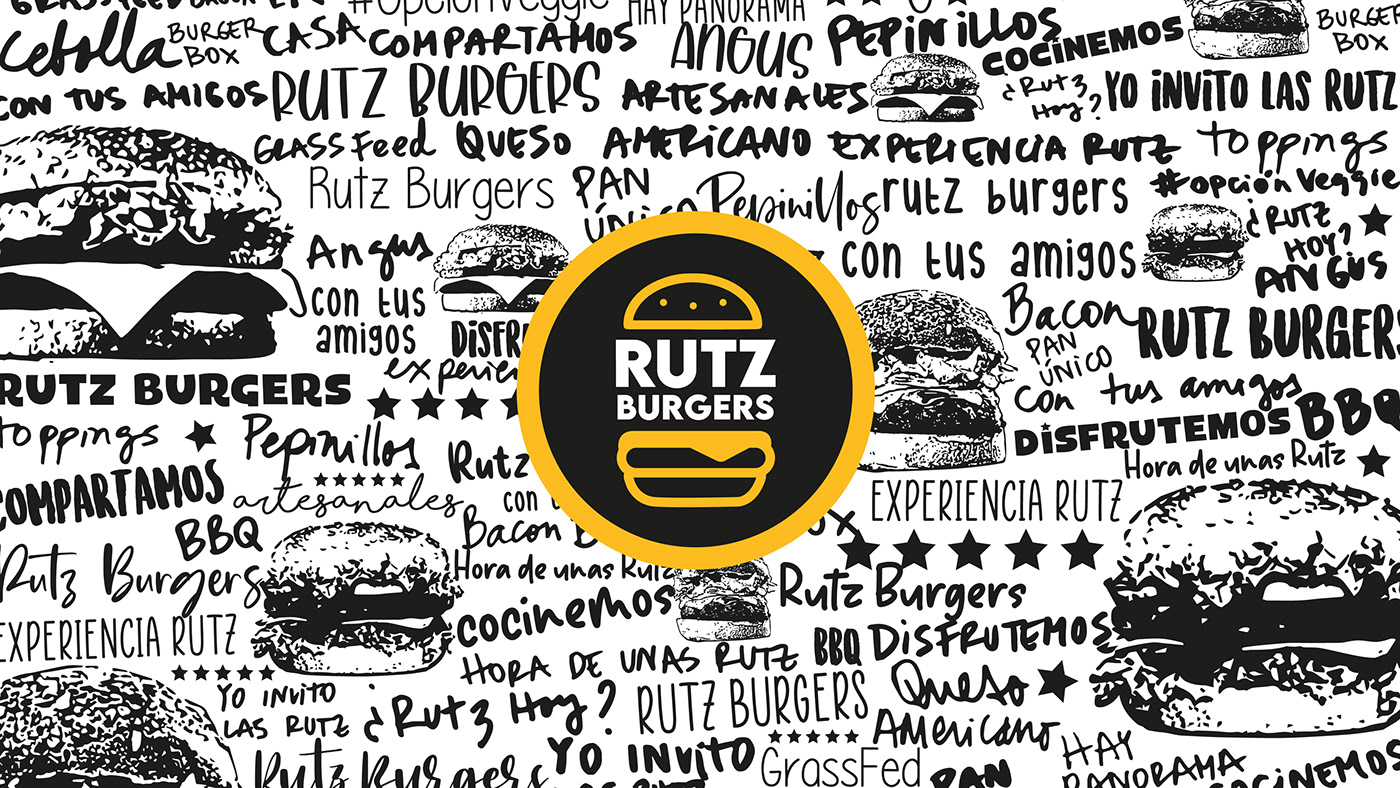 brand brand identity burger Burger Logo Food Packaging identidade visual identity Logo Design marca Packaging