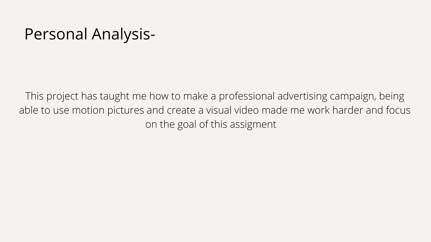 Advertising Campaign marketing   video visual design