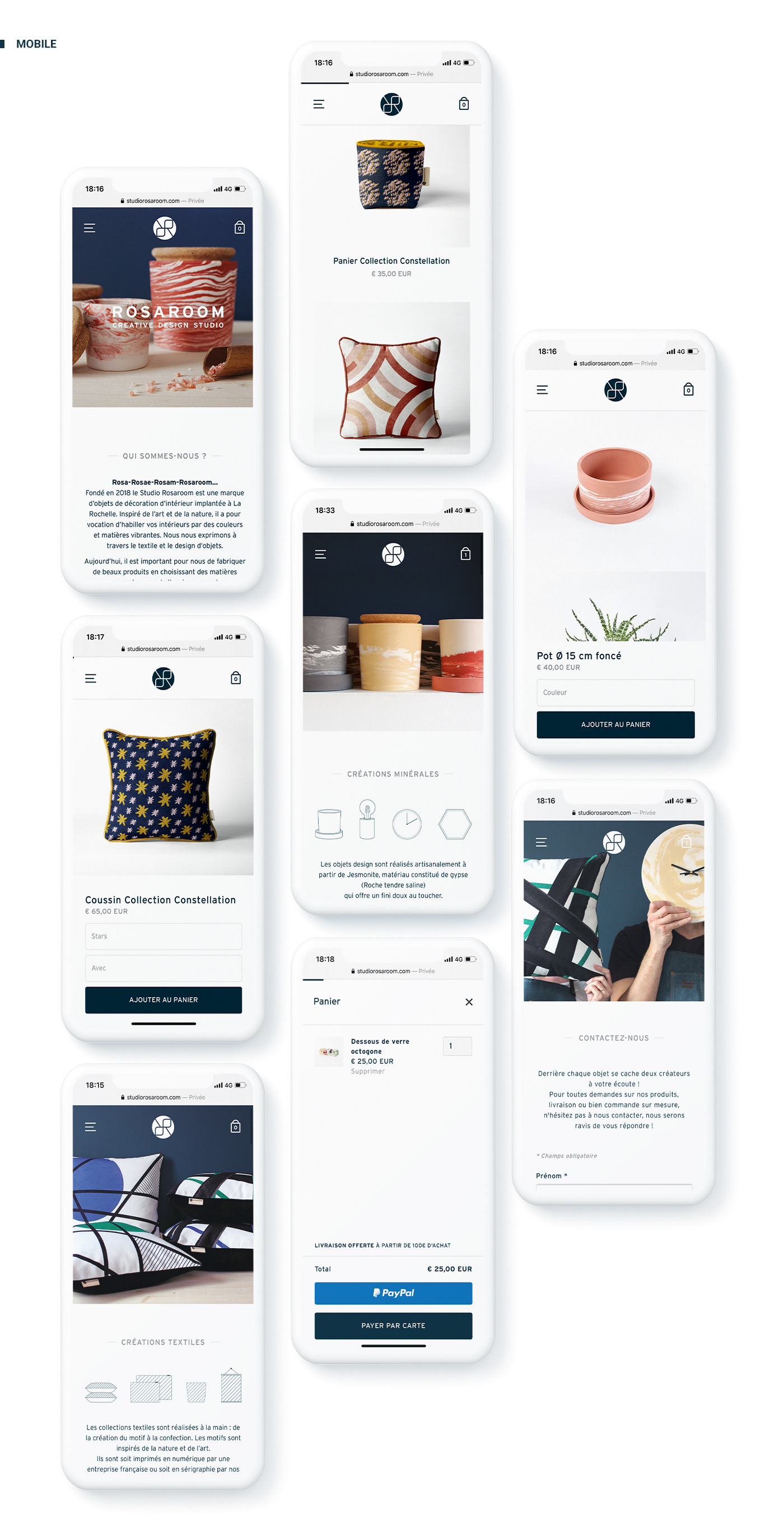 decoration design development developpement e-commerce e-shop Responsive UI Webdesign Website