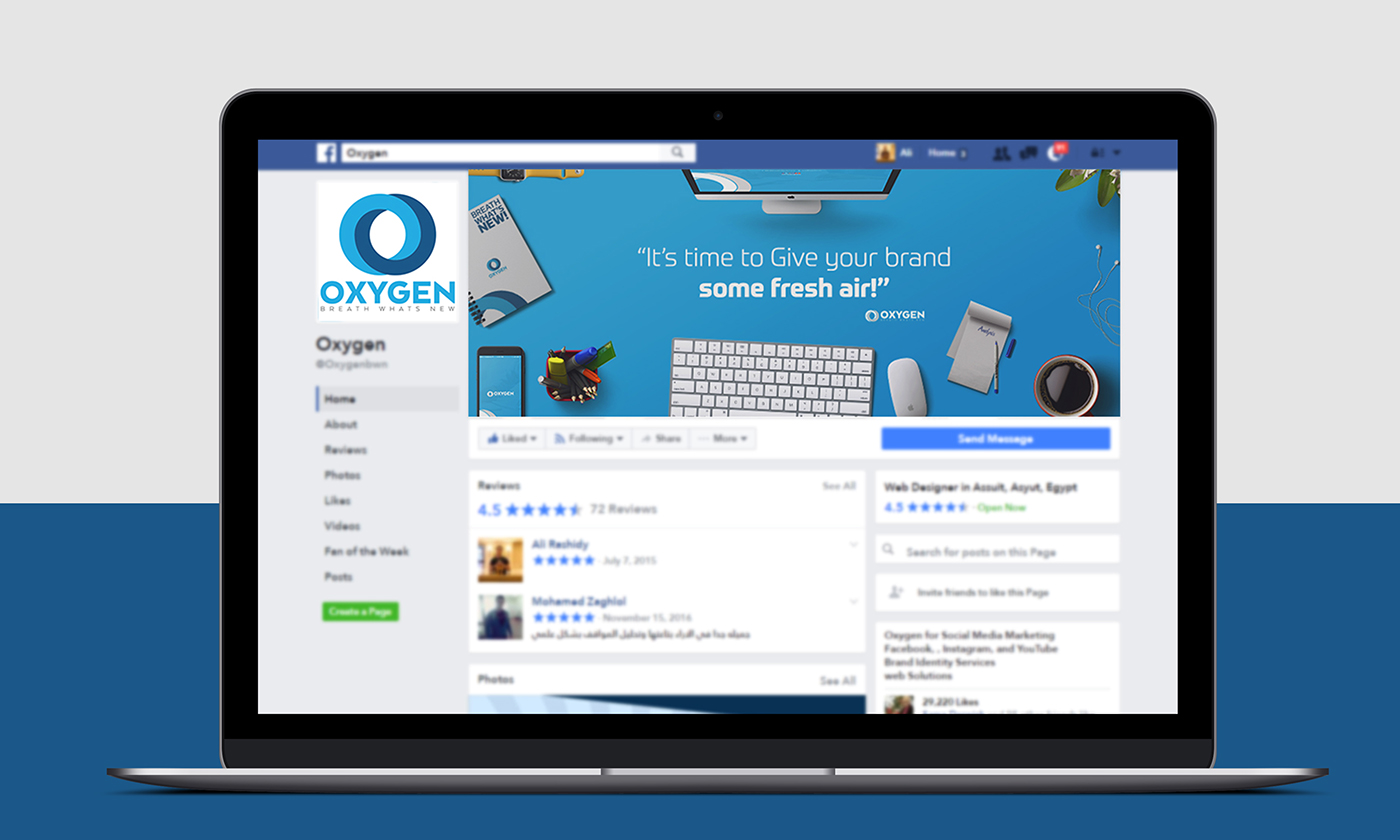visual branding  oxygen marketing   agency social media logo brand identity
