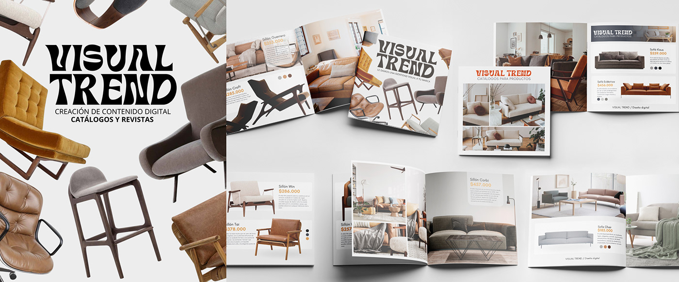furniture design brand identity Graphic Designer Socialmedia marketing   Brand Design catalog magazine book
