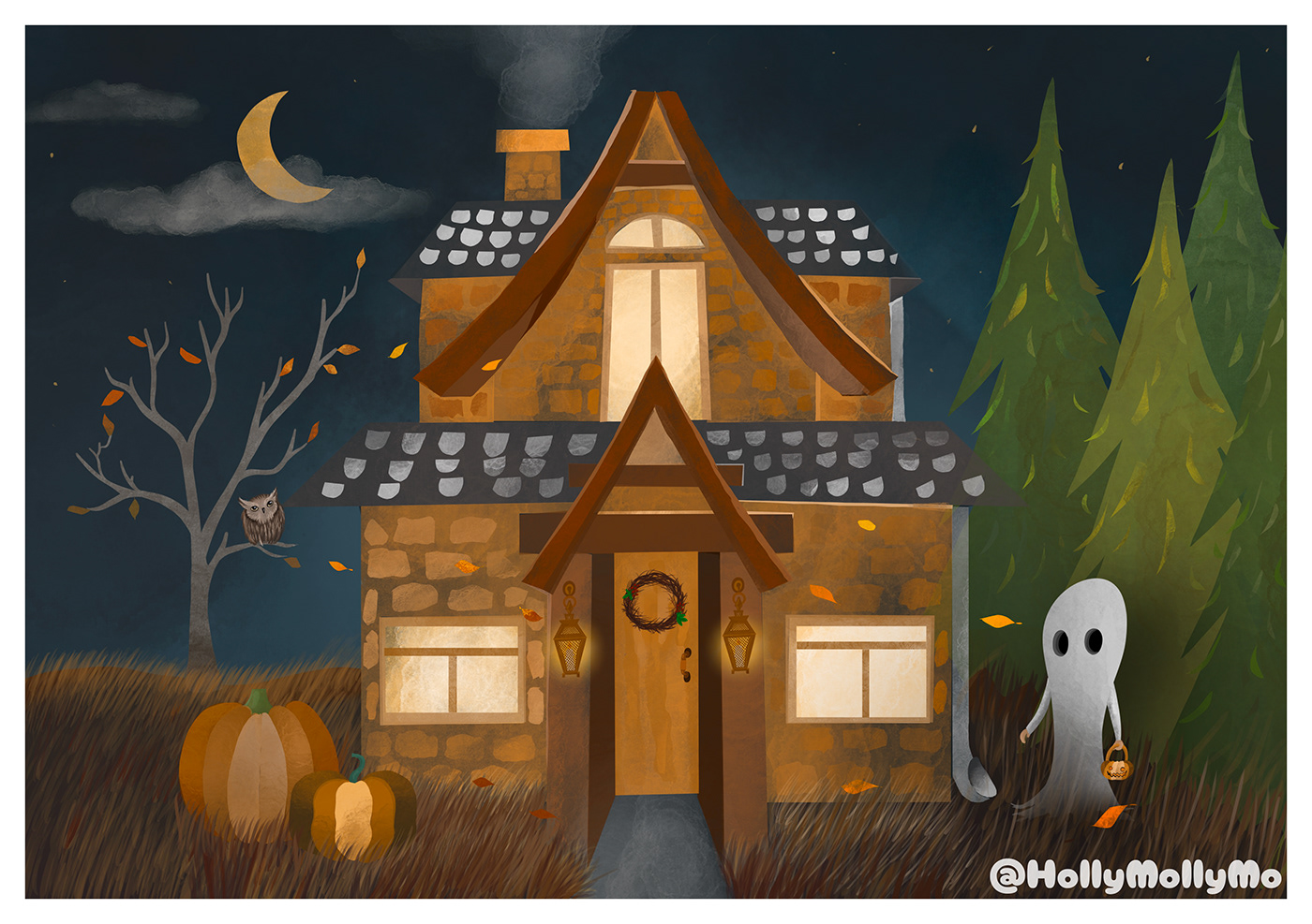 autumn cards cozy Halloween Halloween Costume illustrations Kids illustrations Procreate pumpkin samhuinn Scary spooky TrickorTreat Witches