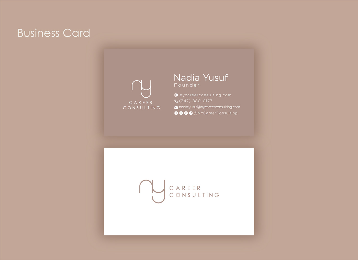 business card Business card design Career Consulting Group career consulting logo logo Logo Design monogram logo NY LOGO
