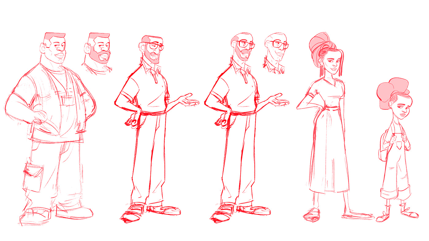 Character design  Layout