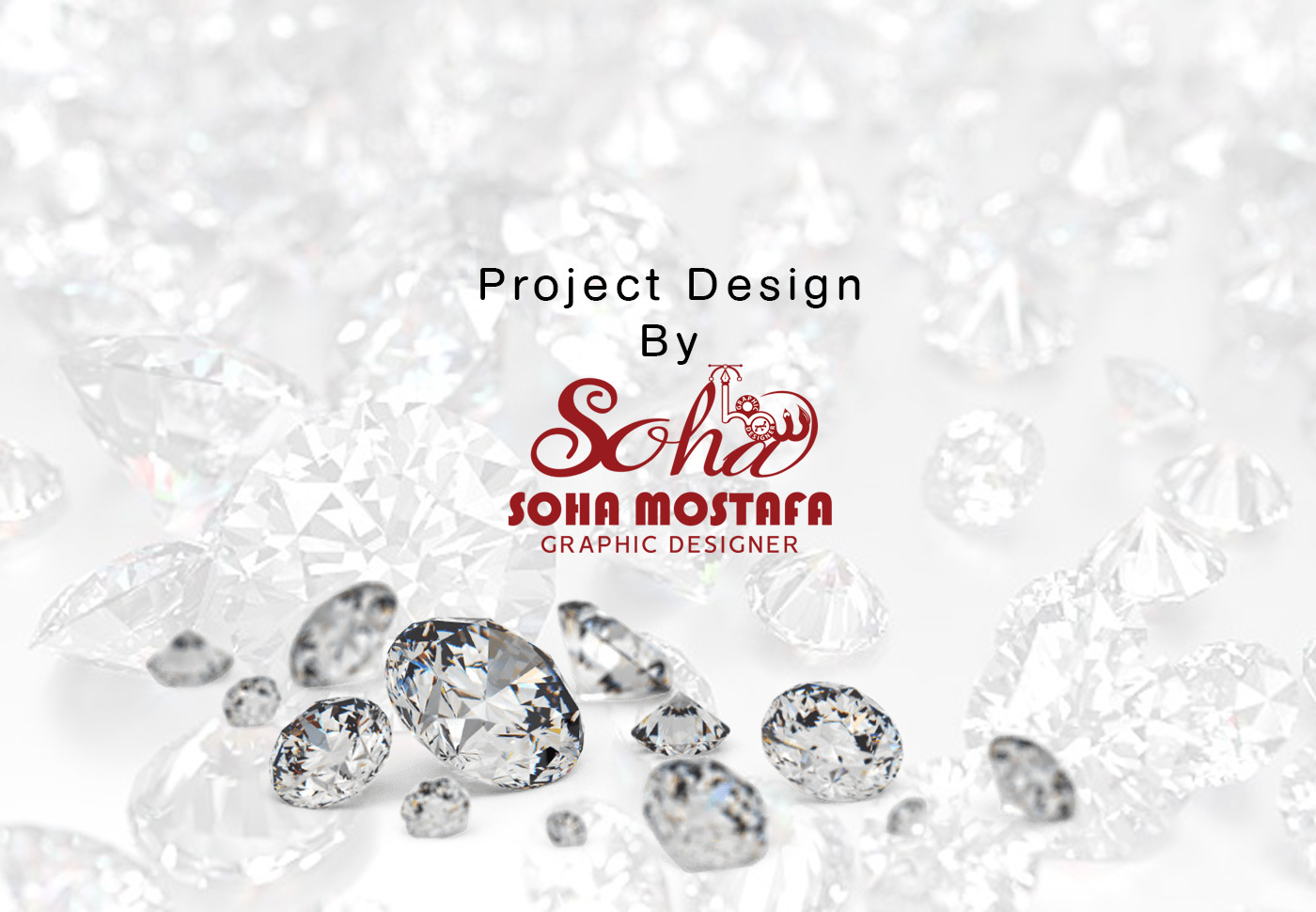diamond  logo catalog Fashion  شعار jewelry كتالوج branding  Advertising  graphic_design