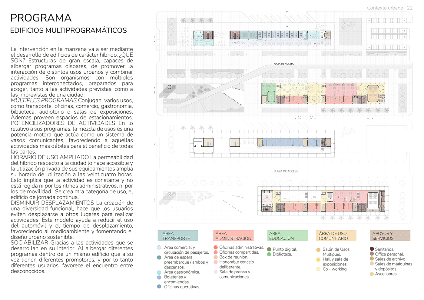 PFC Arquitectura proyecto urbano arquitectura Render visualization exterior architecture interior design 