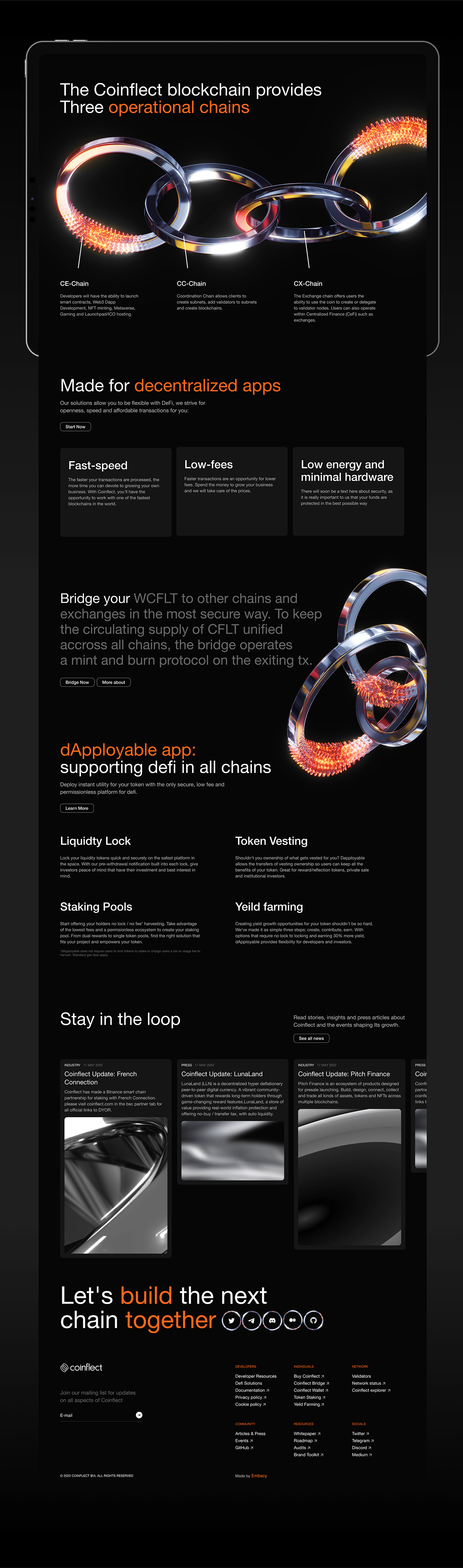 3D blockchain brand identity defi Figma Logo Design Web Design  Webflow Website