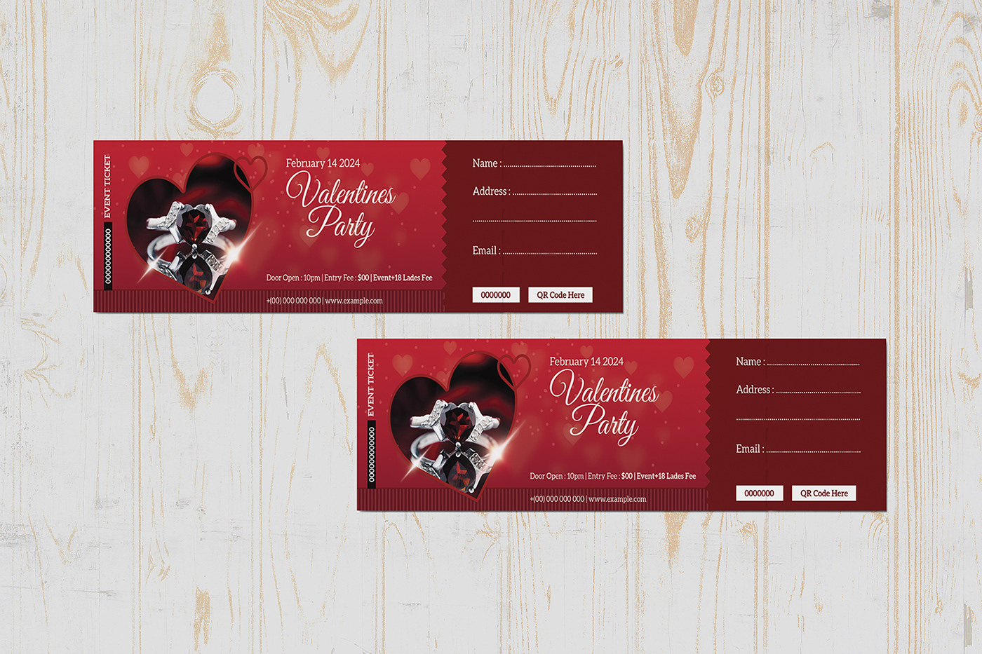valentines day party ticket event ticket psd club dj muskc party photoshop template ticket template valentine ticket