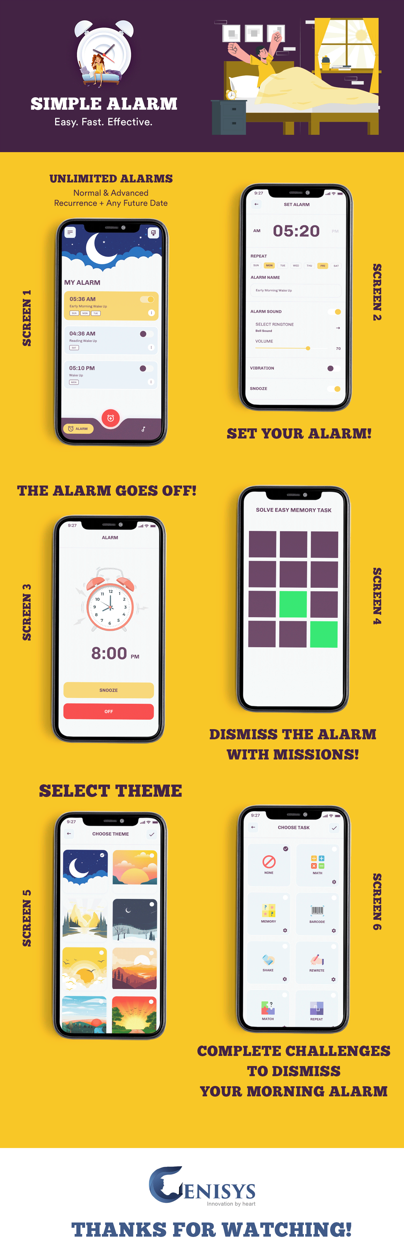 alarm app UI/UX Figma user experience ui design Mobile app