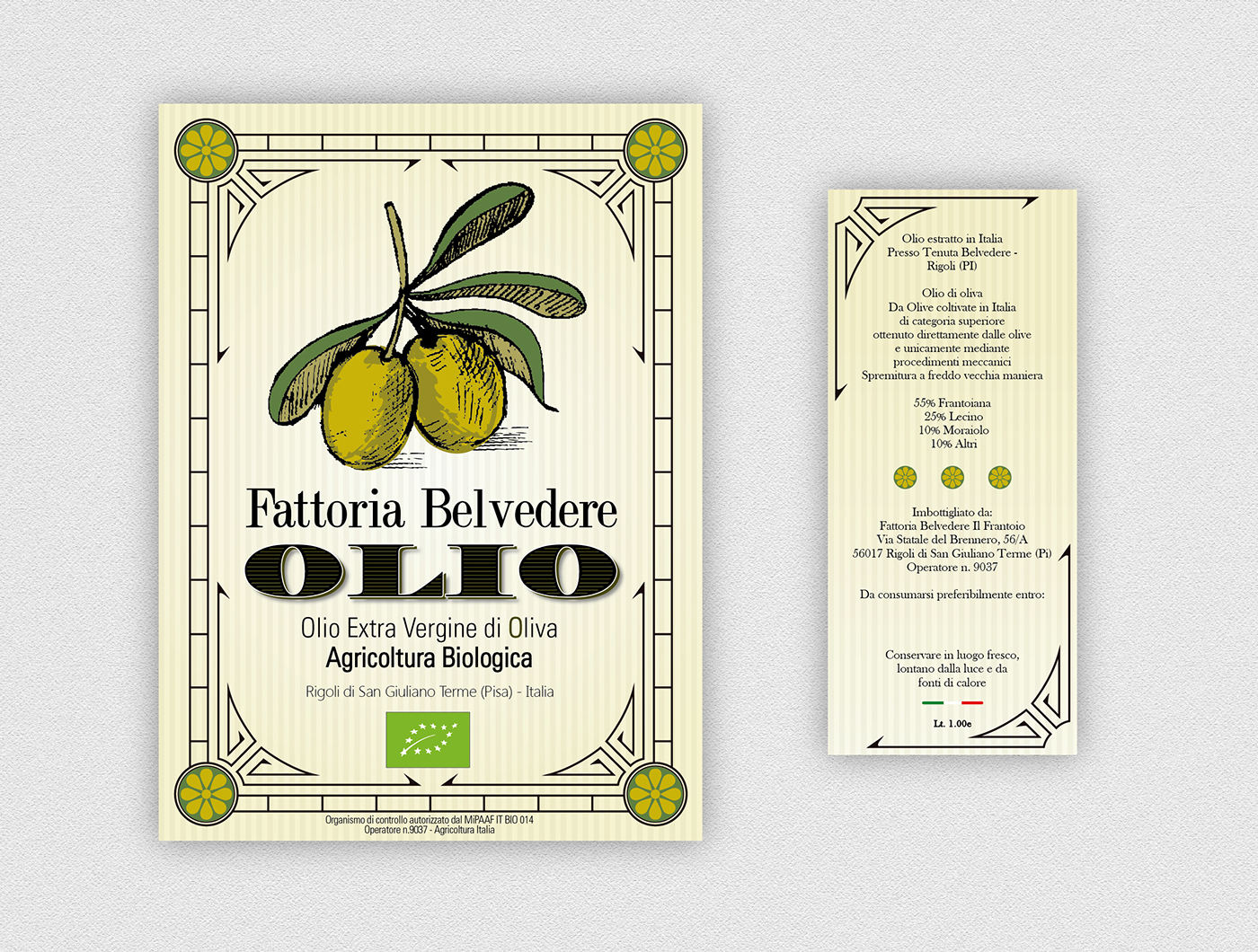 Olive Oil labels