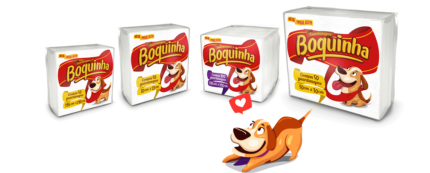 guardanapo cachorro napkin dog mascote Mascot embalagem package redesign funny