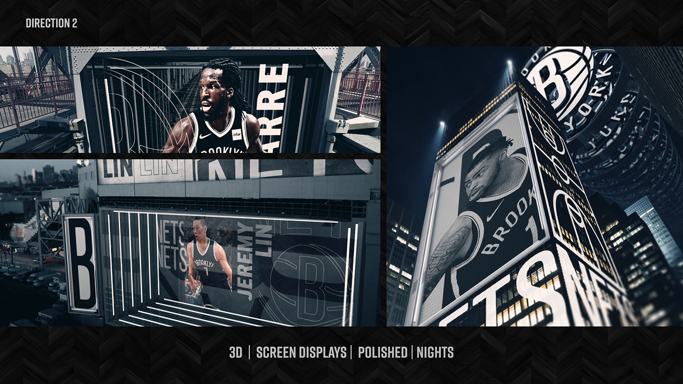 nets Brooklyn new york city NBA grit black and white sports graphics motion graphics  Creative Direction  hip hop