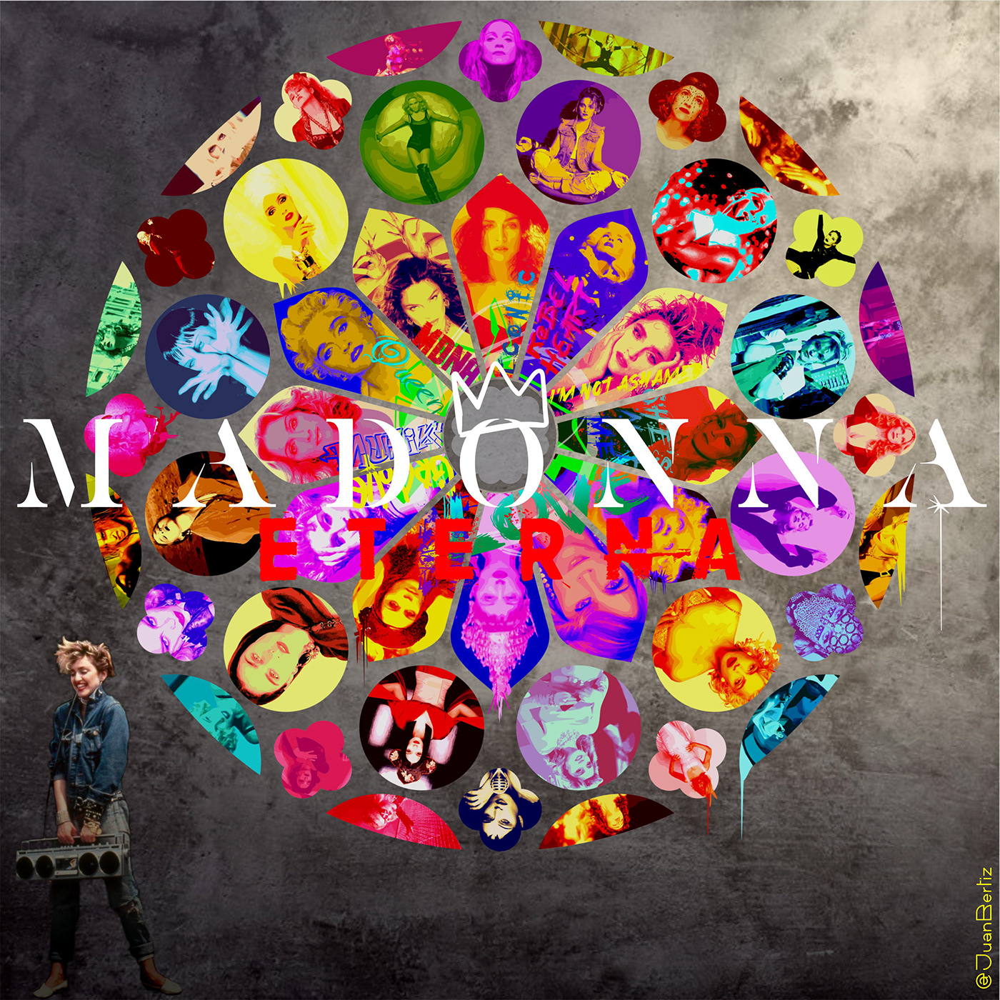 Album art art direction  design eterna fanmade graphic design  madonna pop Project