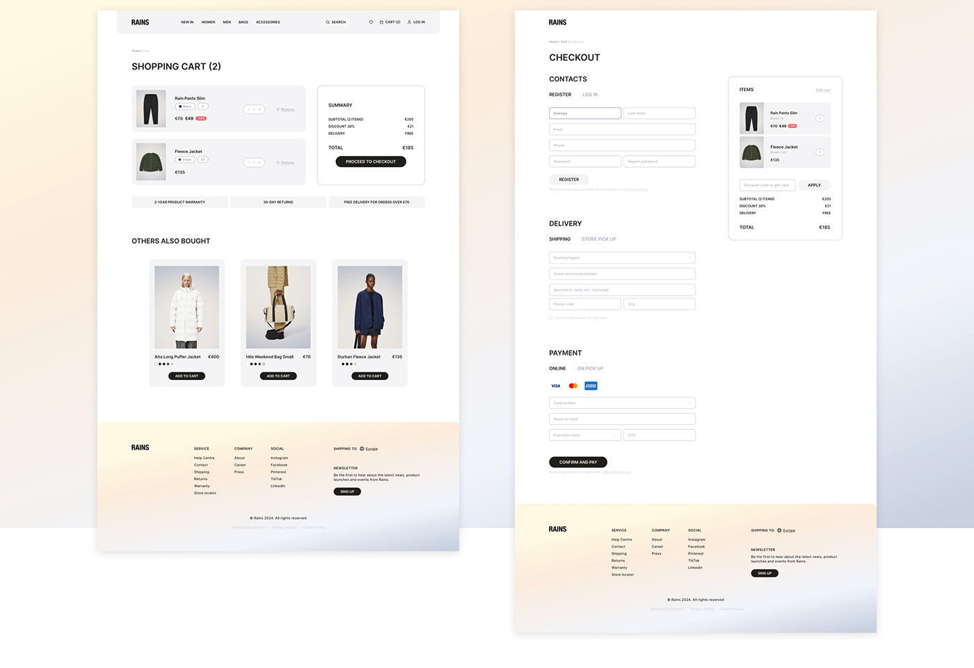 e-commerce E-commerce Design UI/UX ui design user interface website redesign UI Figma ux Website Concept