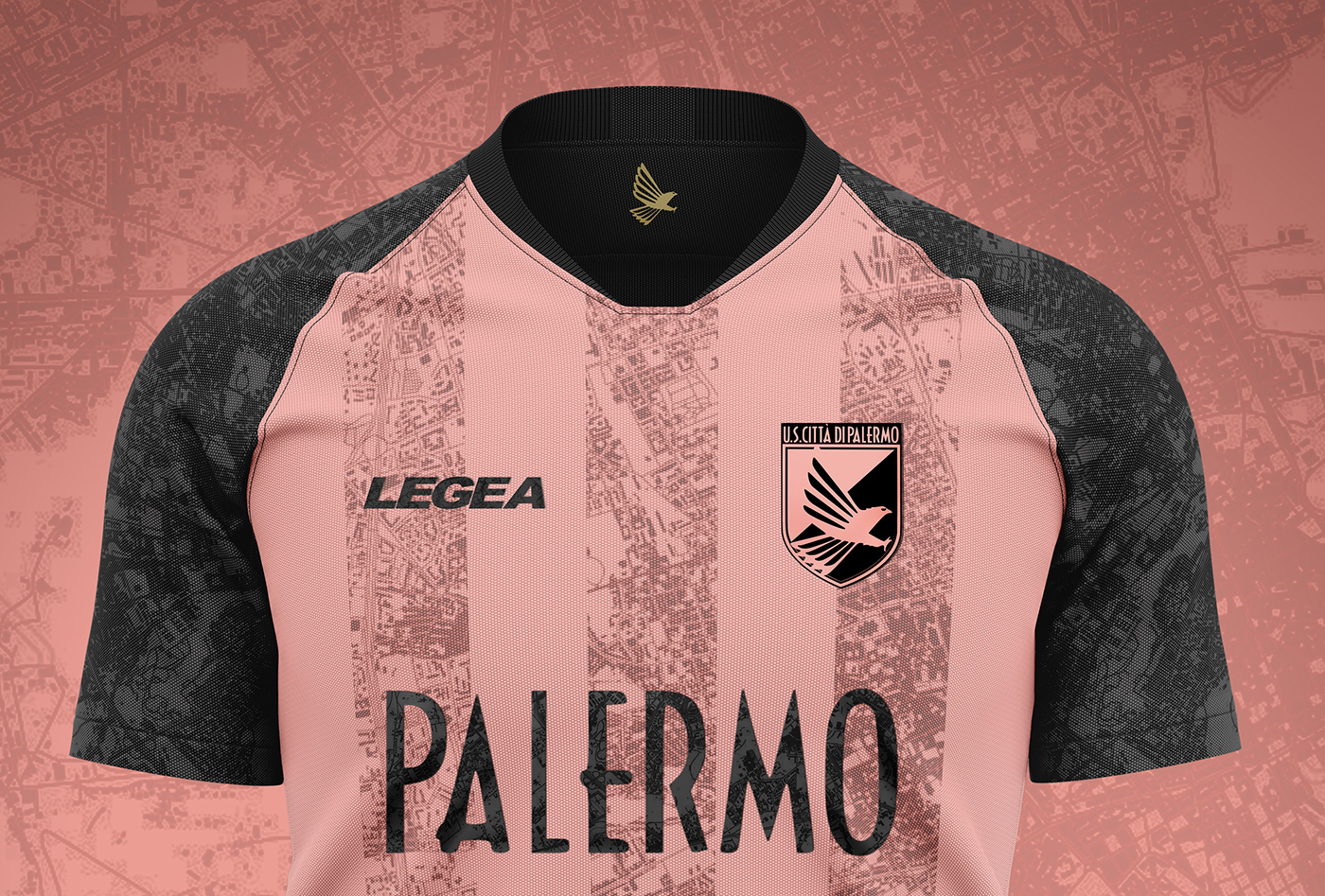 soccer football jersey concept Palermo Italy kit Fashion  design graphicdesign