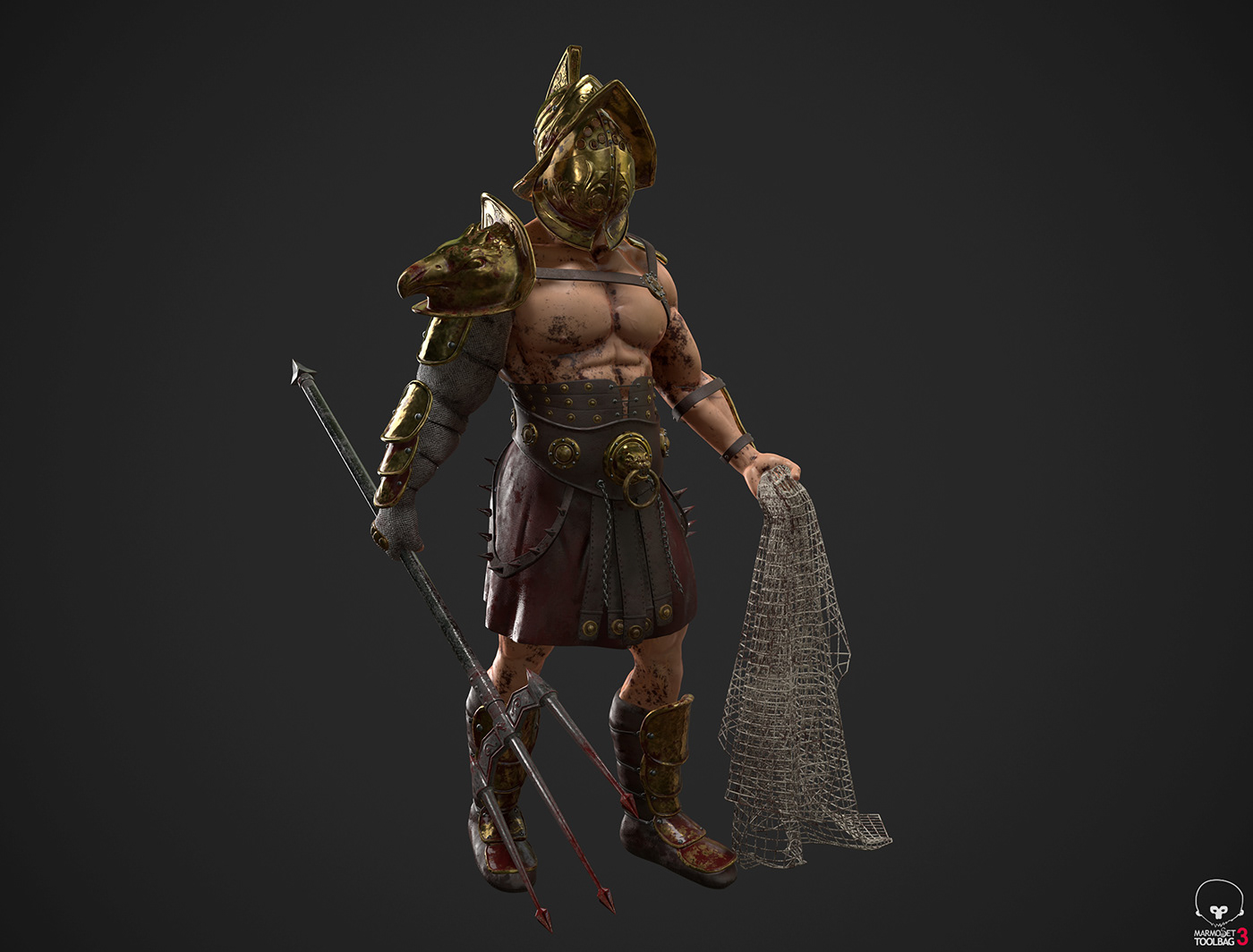3d modeler Character warrior generalist 3d artist Gladiator 3ds max Zbrush substance
