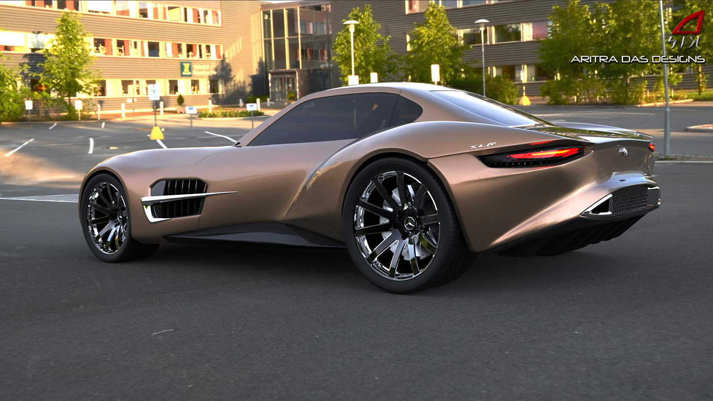 Mercedes Benz McLaren slr AMG gt design concept Aritra Das aritra das