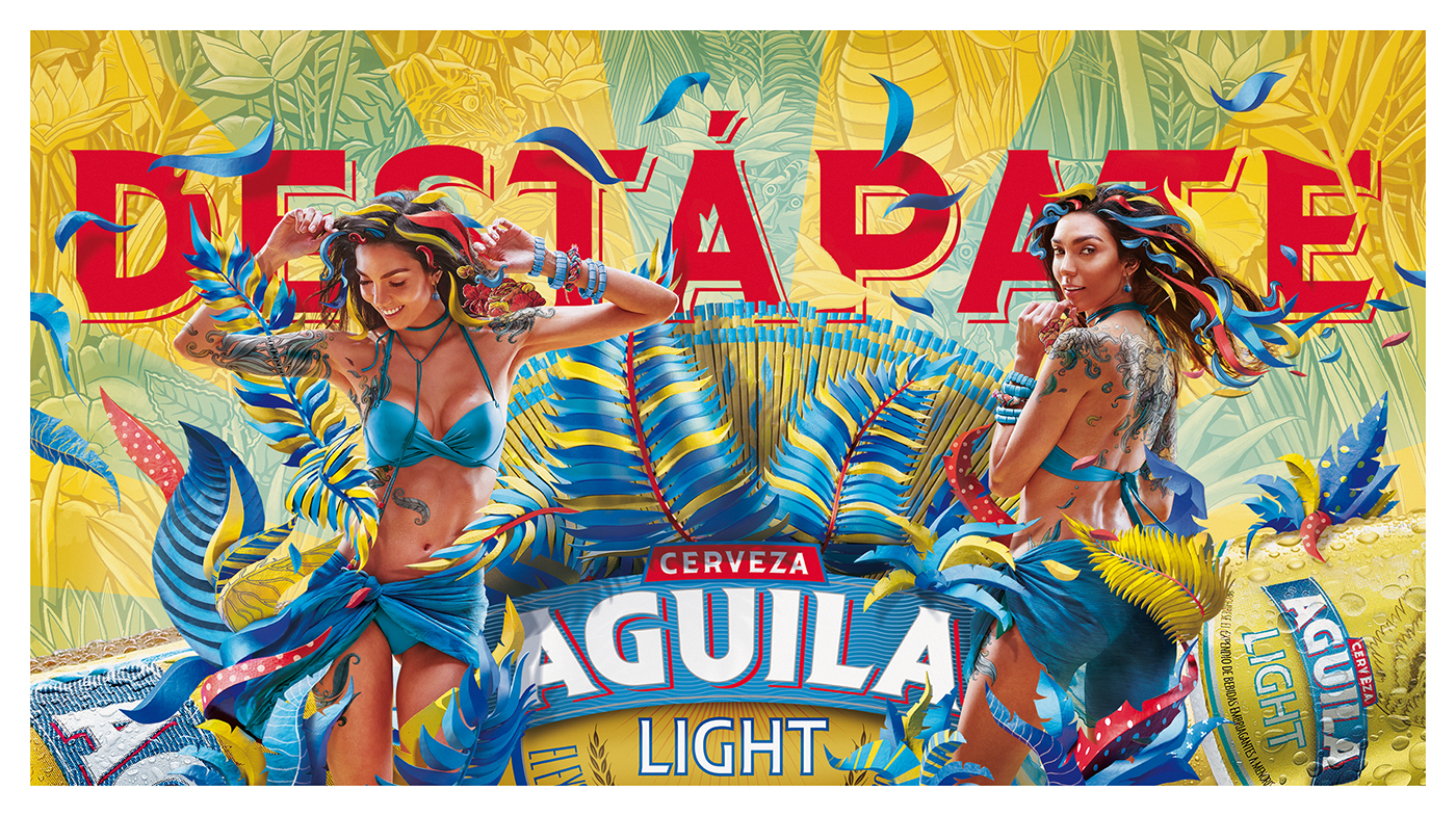 aguila carioca 36grados abinbev design Advertising  CGI ILLUSTRATION  Photography  Fashion 