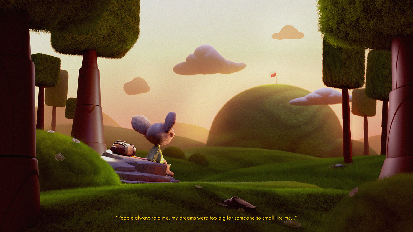 animation  flower grass Honda mouse movie Nature scenario short