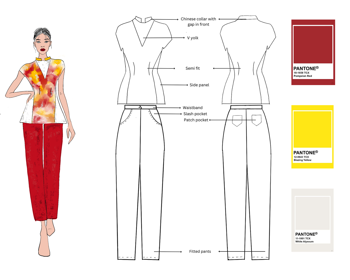 Denim Design Clothing fashion design apparel ILLUSTRATION 