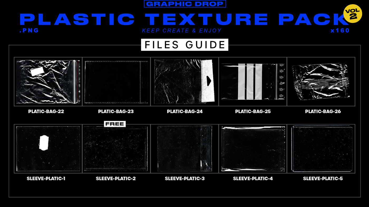 Files Guide - Get 20 Plastic Textures for free ! And 160 Plastic Textures to download in my shop.