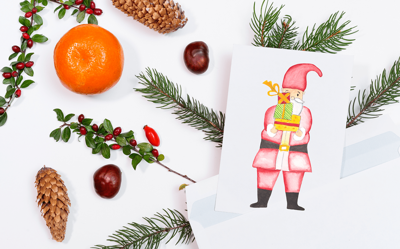 Christmas Wreath Clipart Digital Art  Drawing  Festive Digital Graphics Holiday Card Clipart Hollyhock Clip Art Mistletoe Clipart snowman watercolor