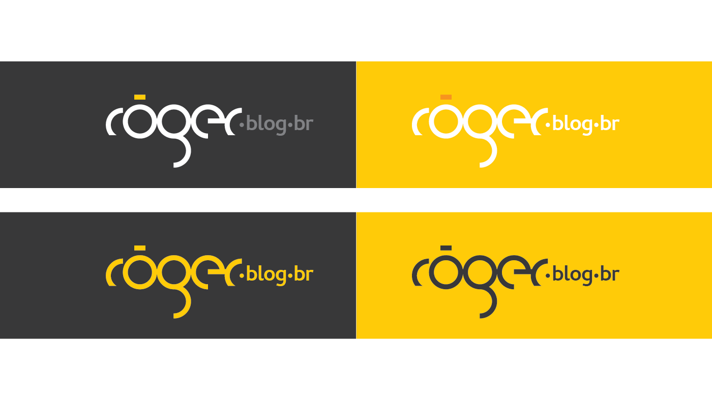 Logotipo personal brand Pessoal Logomotion Blog design Web roger lima diretor de arte