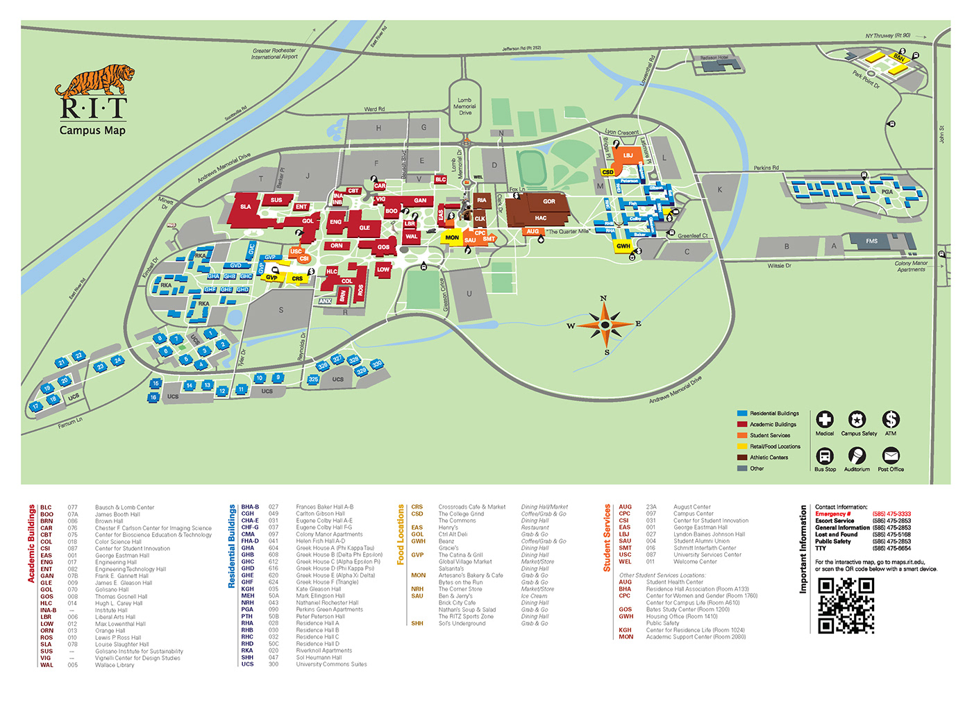 rit campus map rochester