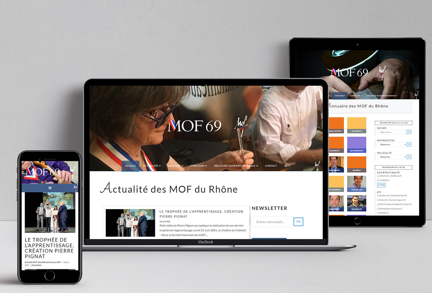 annuaire artisanat hosting MOF wordpress