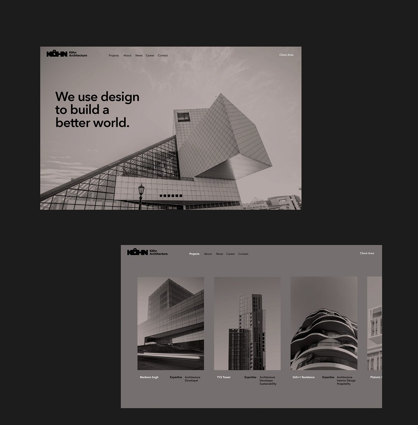 architecture bold Brutalism construction corporate identity Interior Investment minimal modern