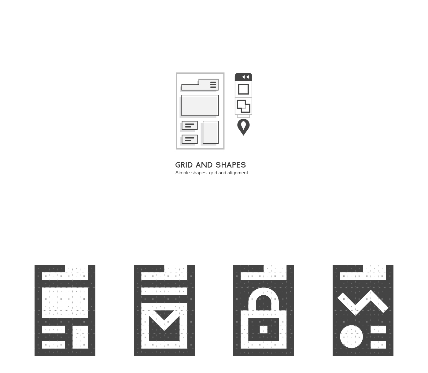process idea sketch grid icons Layout Fun font wireframe free free-icons free-font