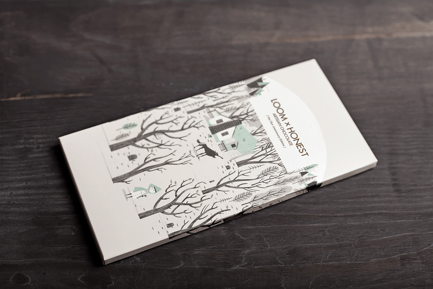 Chocolate packaging design and illustration.
