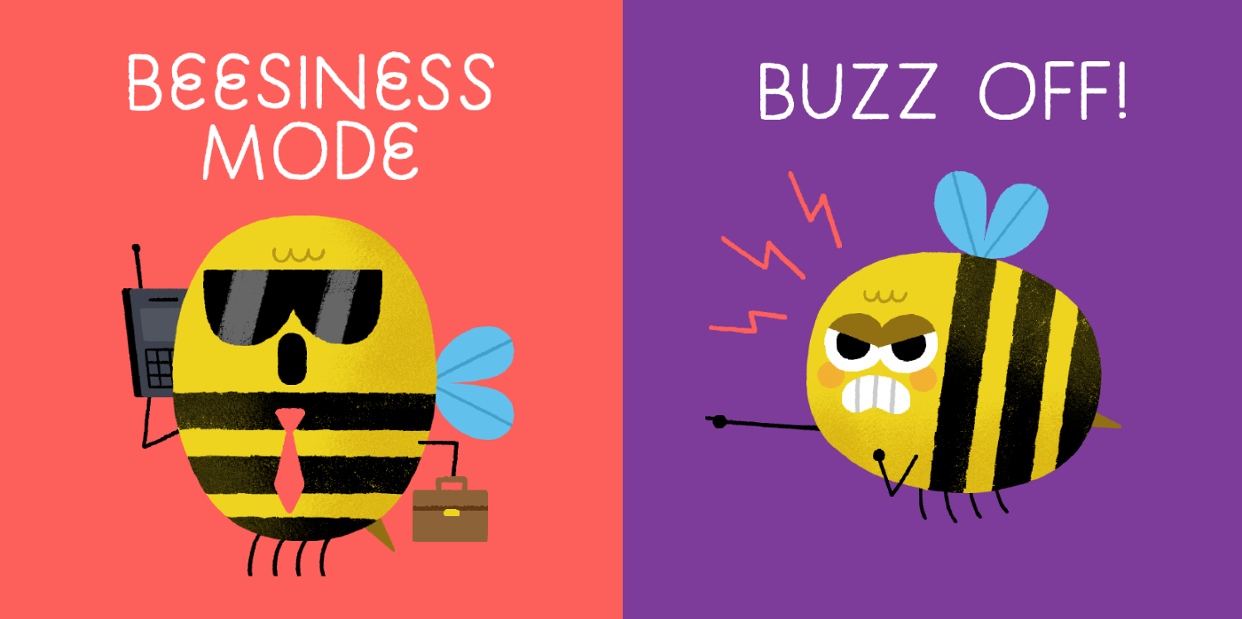 stickers Emoji free snapchat bee art Digital Art  insect pun artist