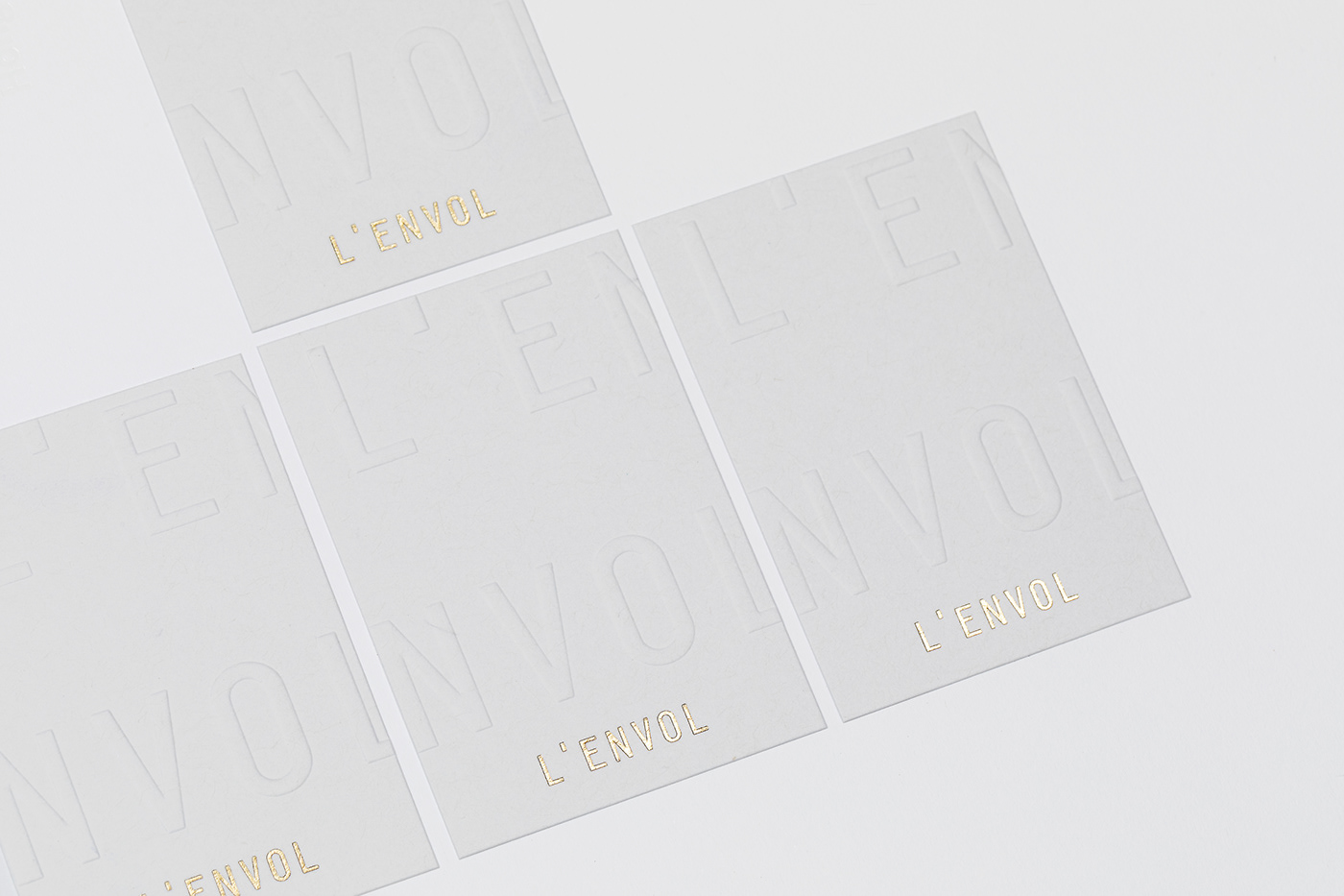 logo identity Restourant menu gift box White craft paper Business Cards minimal