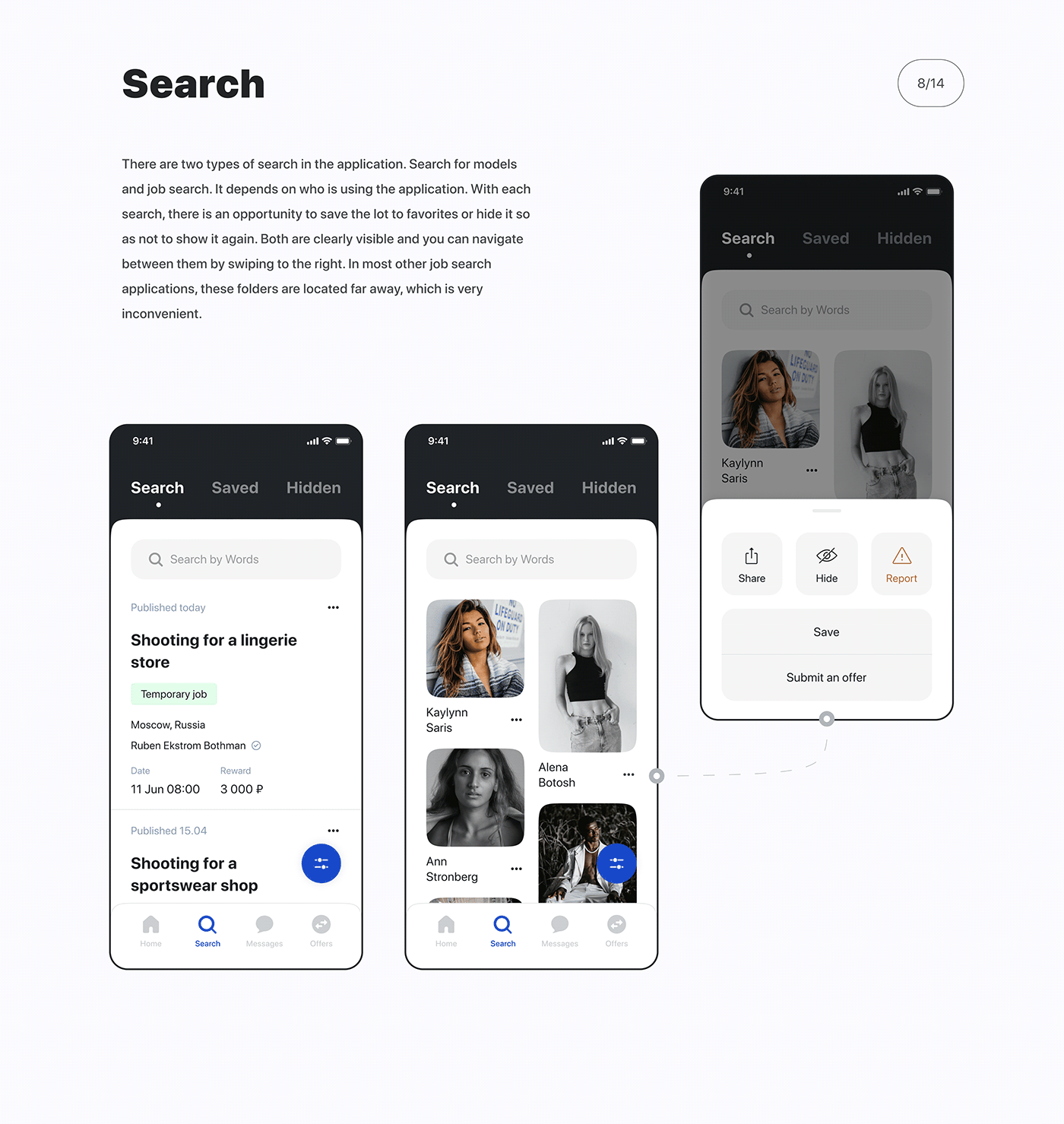 finder job model personas research search UI uidesign ux UX design