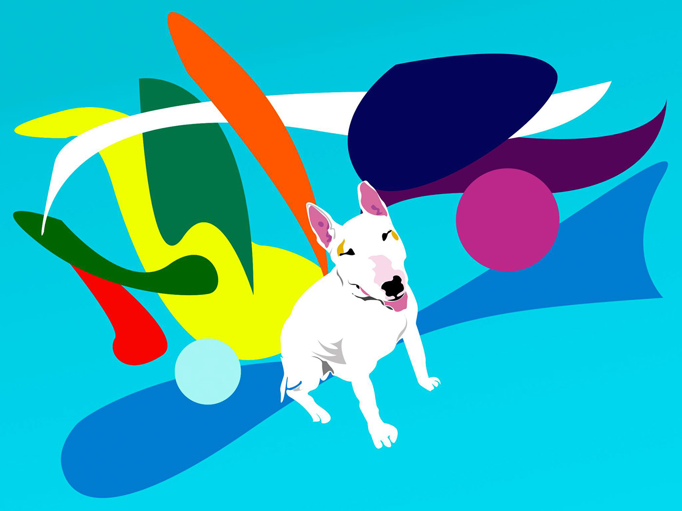 dogs ilutration graphic design doggy Adobe Ilustrator Drawing 
