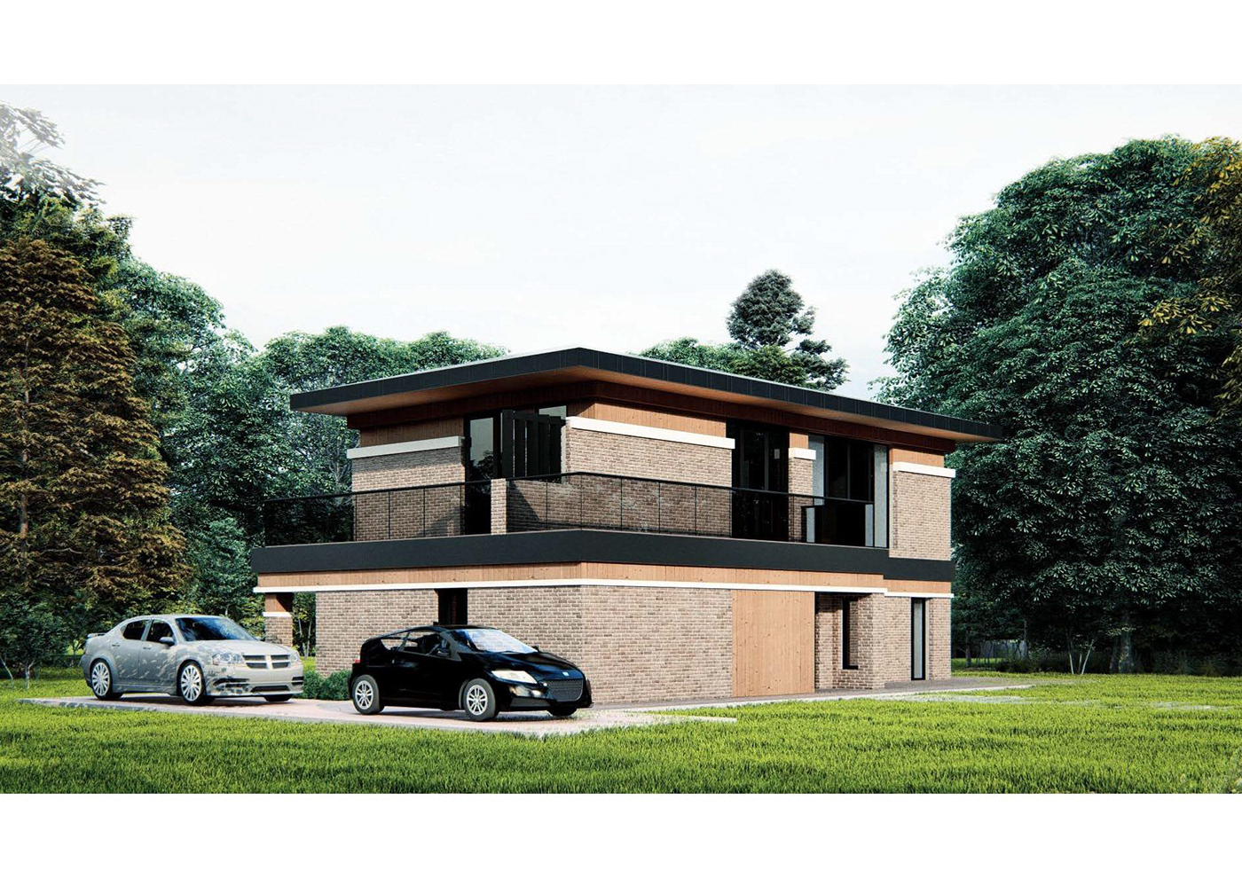 3D ArchiCAD architecture exterior house lumion plans Project Render