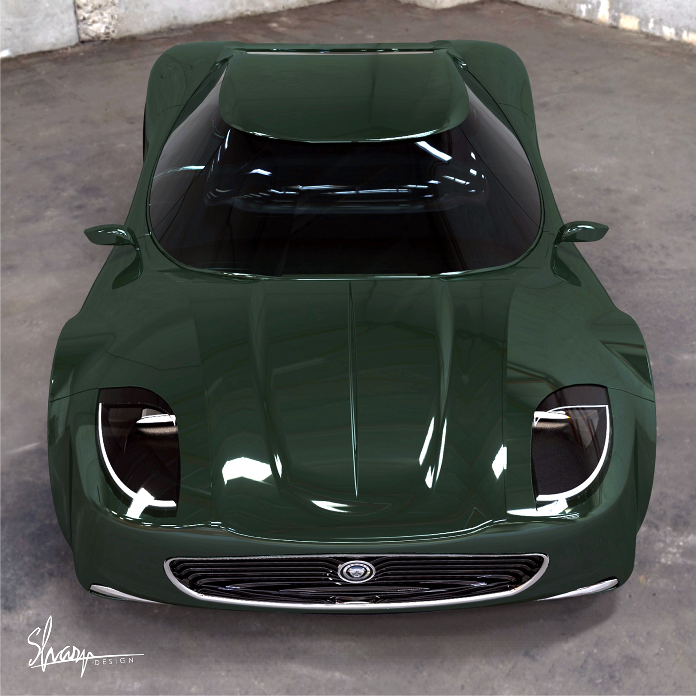 jaguar  Car concept car sports car  Rendering model automotive   modern  sustainable  green