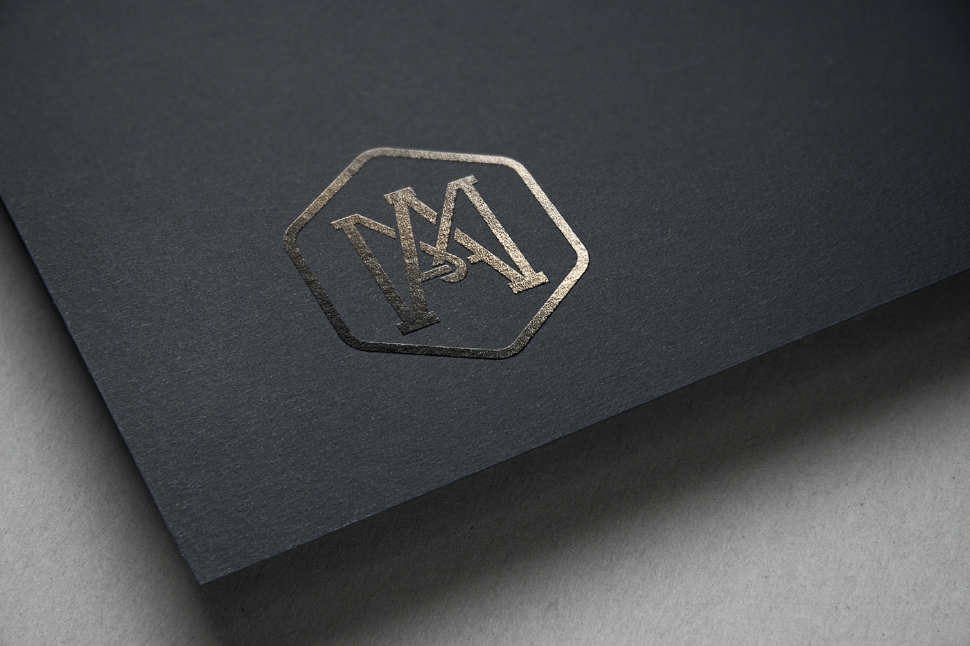 personal brand monogram logo business corporate identity graphic design art Stationery creative card black