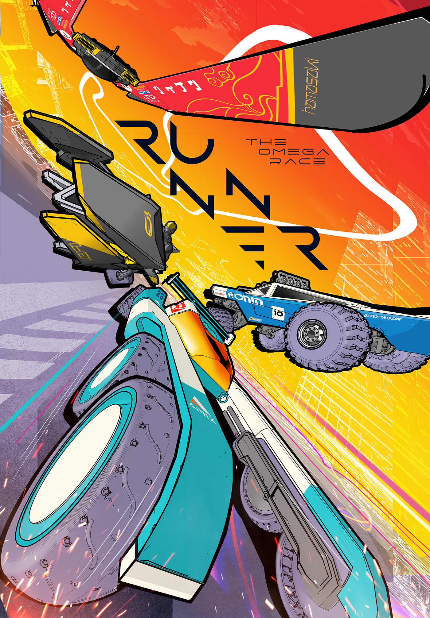 comics cover cover illustration Davi Augusto Editorial Illustration Games Racing são paulo sports vector