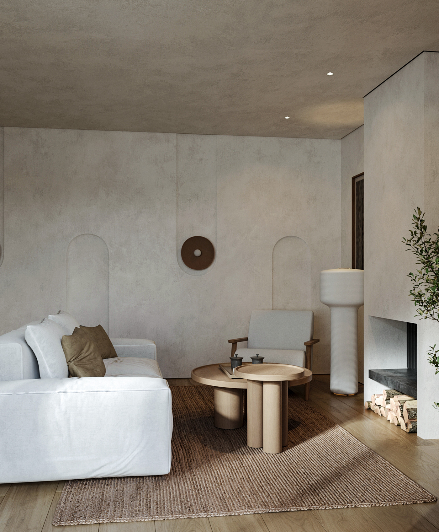 Wabi Sabi Japandi interior minimalist minimalist design japanese style interior design  visualization